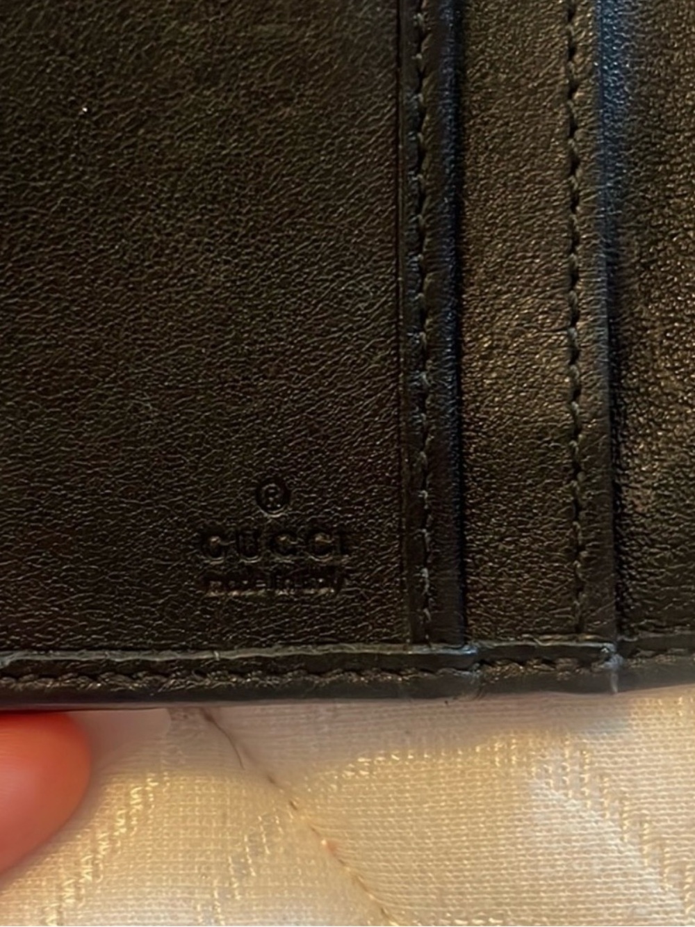 Gucci Black Embossed GG Leather Wallet - Picture 3 of 6